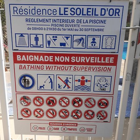 T2 Bord de mer avec jardin Saint Aygulf Exteriör bild
